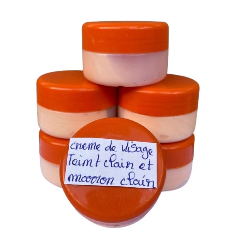 Crème visage teint marron clair